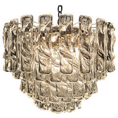 Six Tier Italian Glass Chandelier