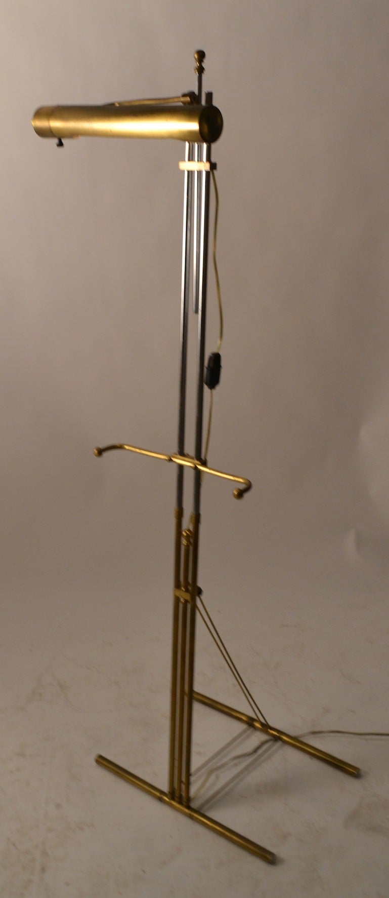 American Elegant Brass and Chrome Adjustable Painting Easel