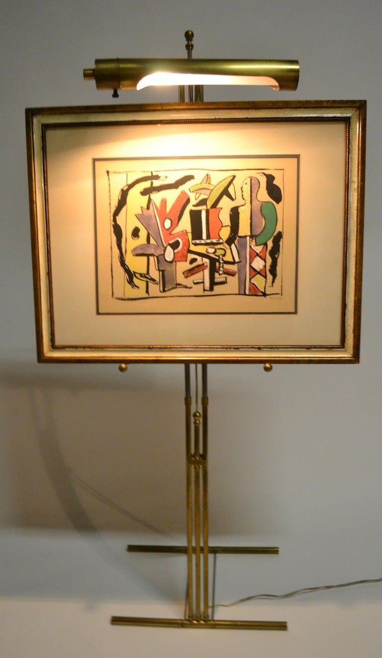 Elegant Brass and Chrome Adjustable Painting Easel 4