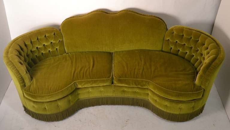 Hollywood Regency Totally Glam Art Deco Sofa