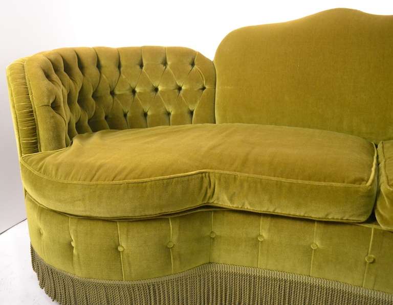 American Totally Glam Art Deco Sofa
