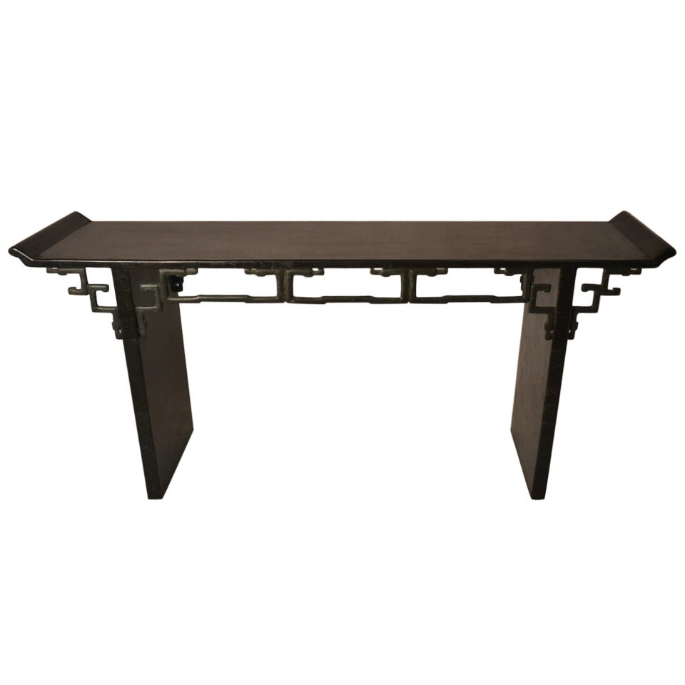 Maitland Smith Asia Modern Console Table For Sale
