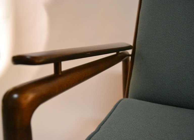 Wood Danish Modern Lounge Chair by Selig