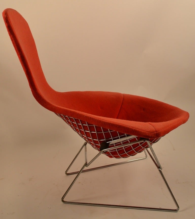 American Bertoia For Knoll Chrome Bird Chair