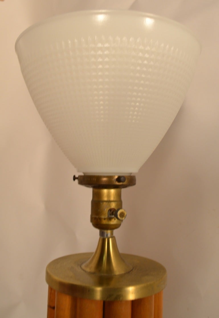 Mid-20th Century Russel Wright Bamboo Table Lamp