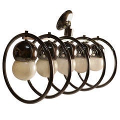 Chrome Five Light Ring Fixture 5