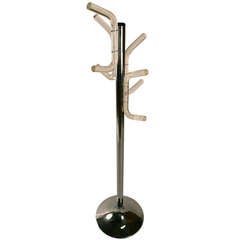 Chrome and Lucite Coat Tree