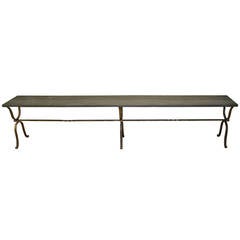 Incredible 144"- L Wrought Iron Base Table