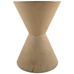 Large Architectural Pottery Hourglass Form Planter