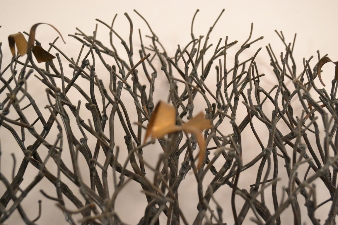 Great Brutalist Trees and Birds Wall Sculpture atributed to Jere In Excellent Condition In New York, NY