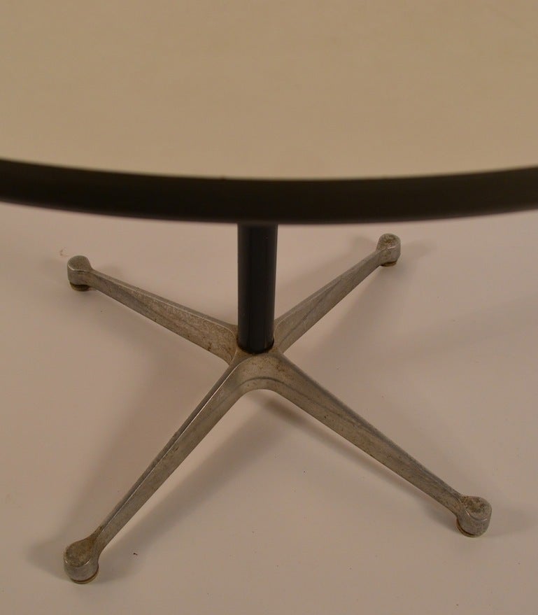 Mid-Century Modern Eames for Herman Miller Aluminum Group Cafe Dining Table