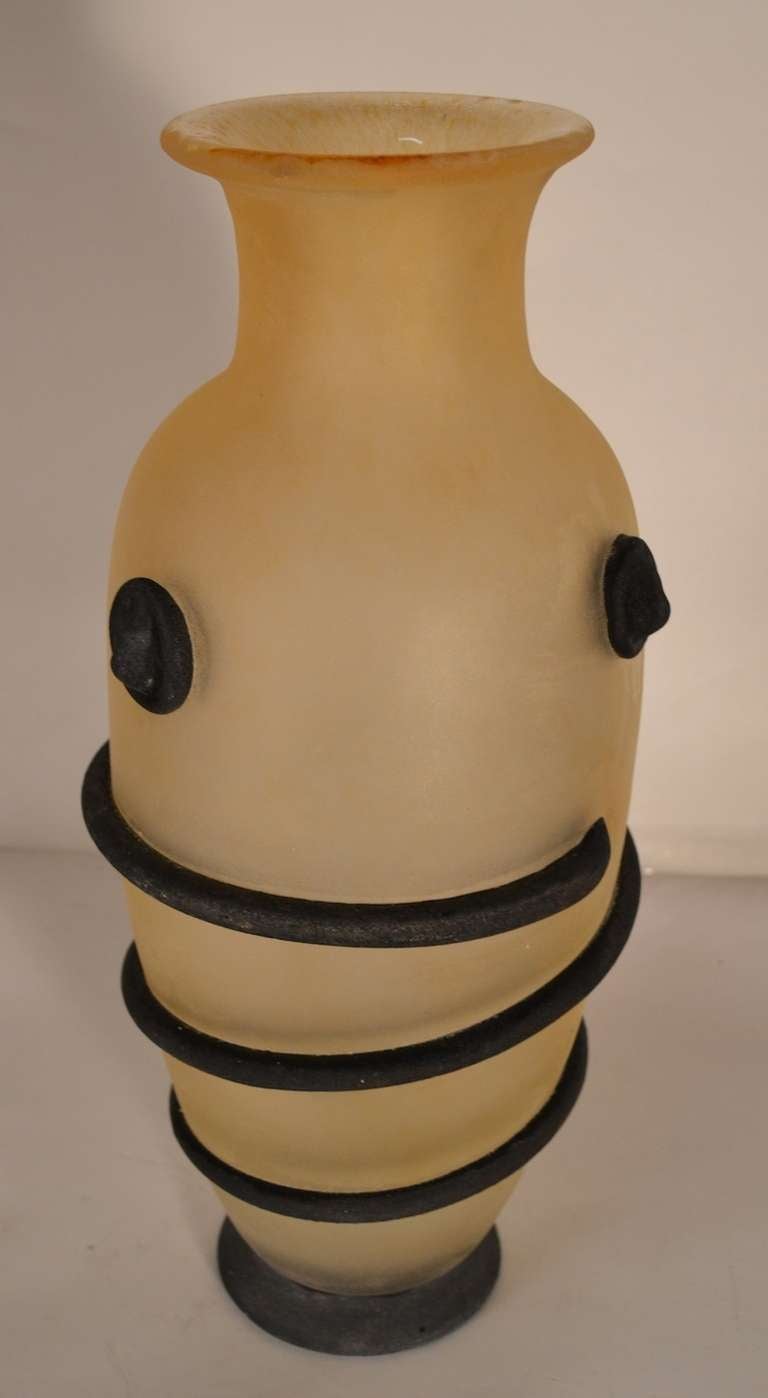 Rare Monumental Ermanno Nason Scavo Vase for Pauly Compagnia For Sale 1