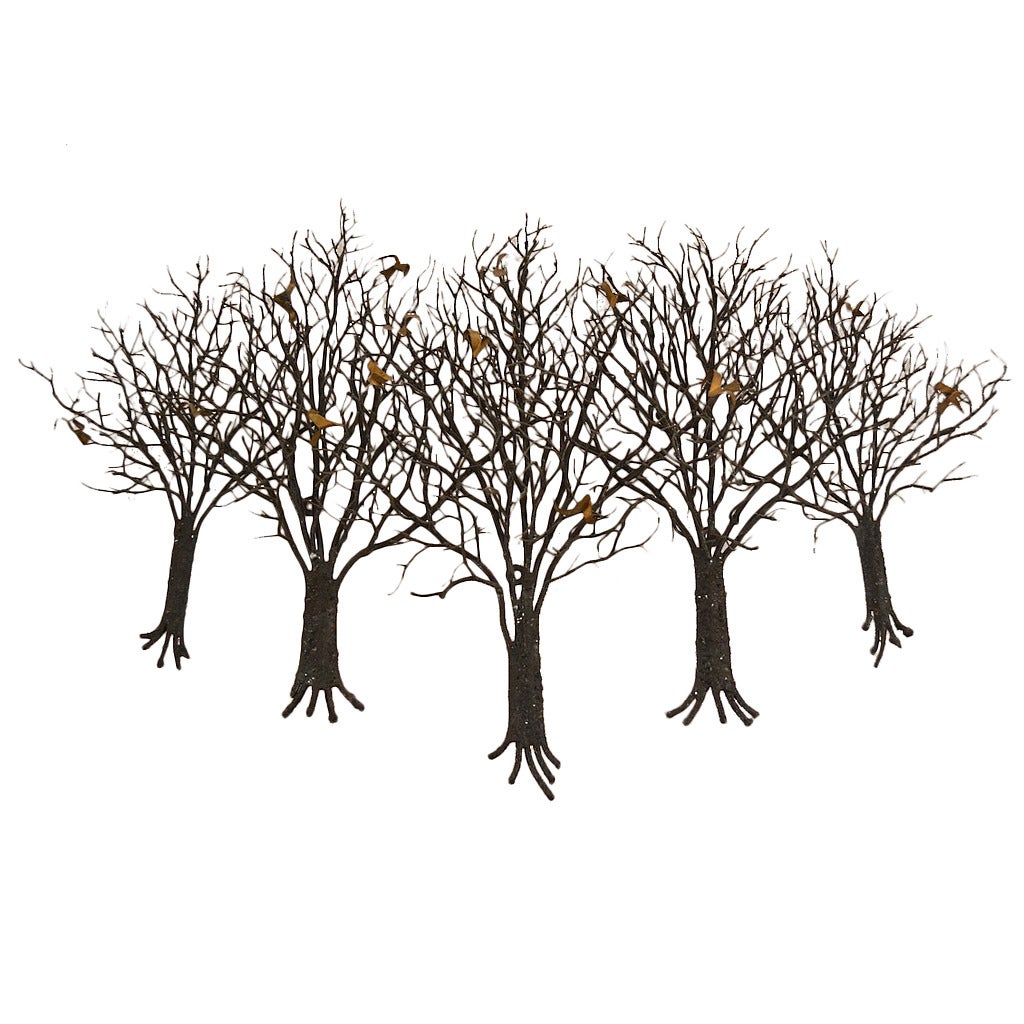 Great Brutalist Trees and Birds Wall Sculpture atributed to Jere