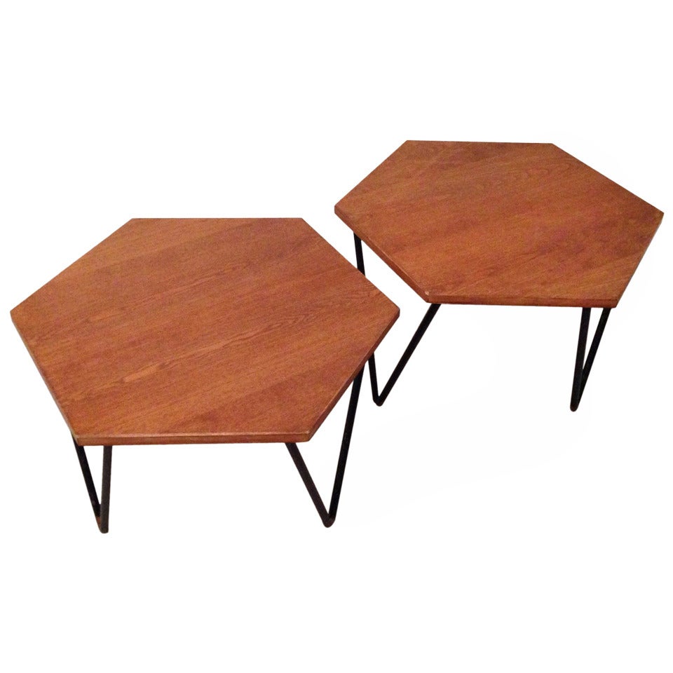 Rare Gio Ponti Pair Of Side Table 1950
