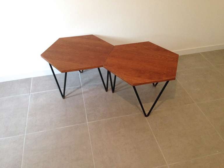 Modern Rare Gio Ponti Pair Of Side Table 1950