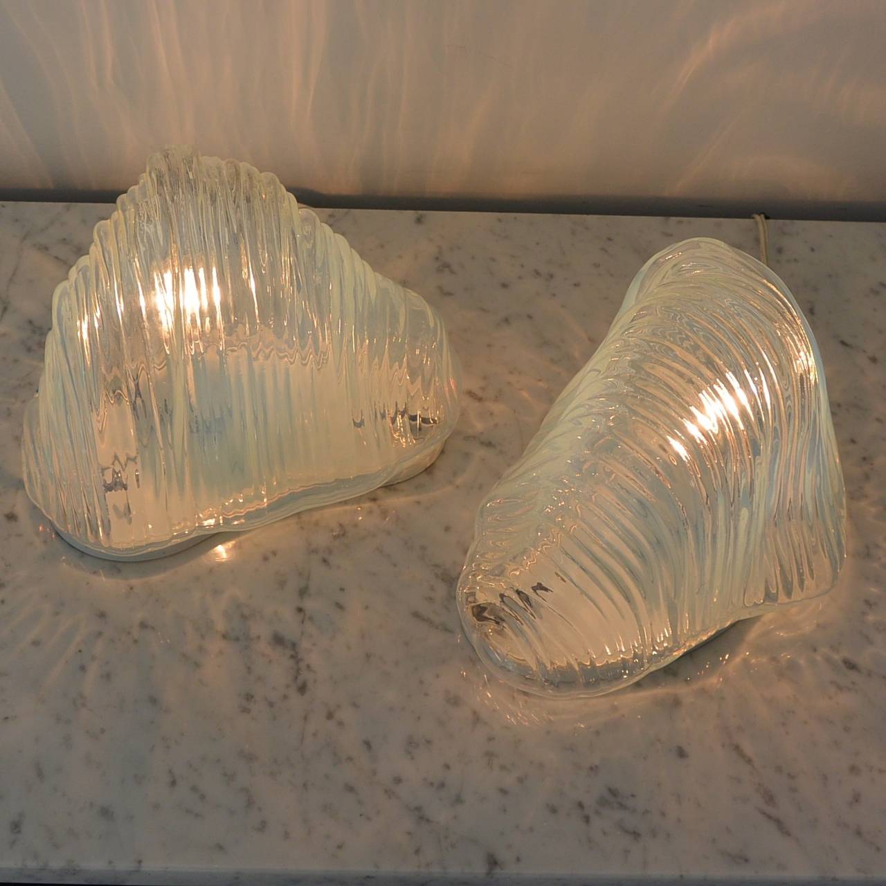 Italian Pair of Lamps by Carlo Nason for Mazzega, circa 1960 For Sale