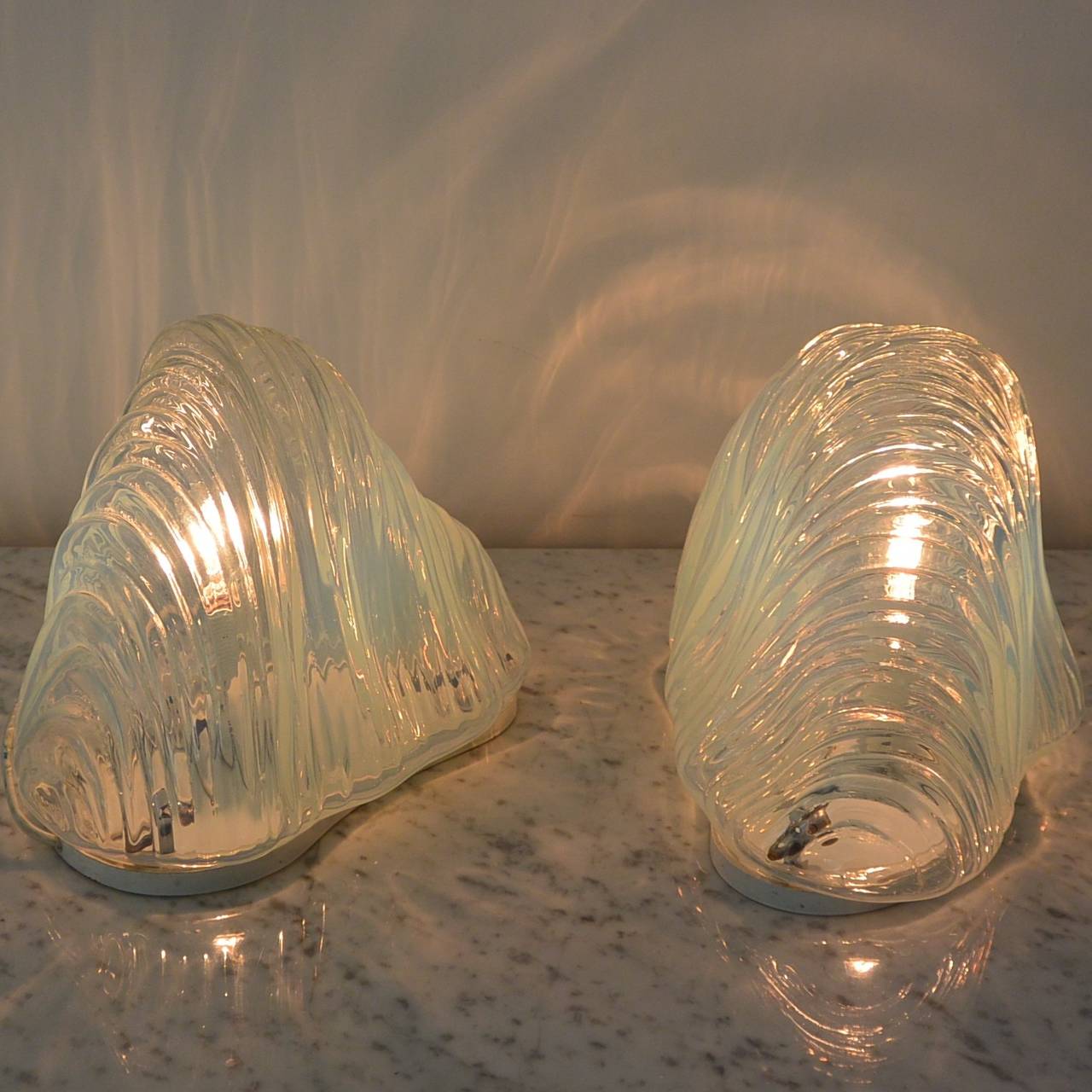 Modern Pair of Lamps by Carlo Nason for Mazzega, circa 1960 For Sale