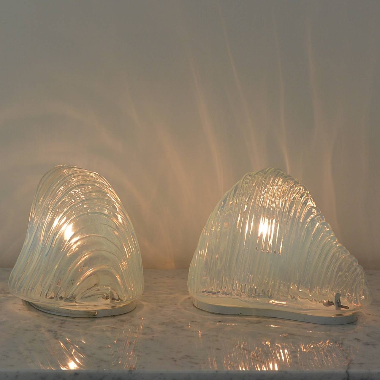 Pair of Lamps by Carlo Nason for Mazzega, circa 1960 In Good Condition For Sale In Fuveau, Provence