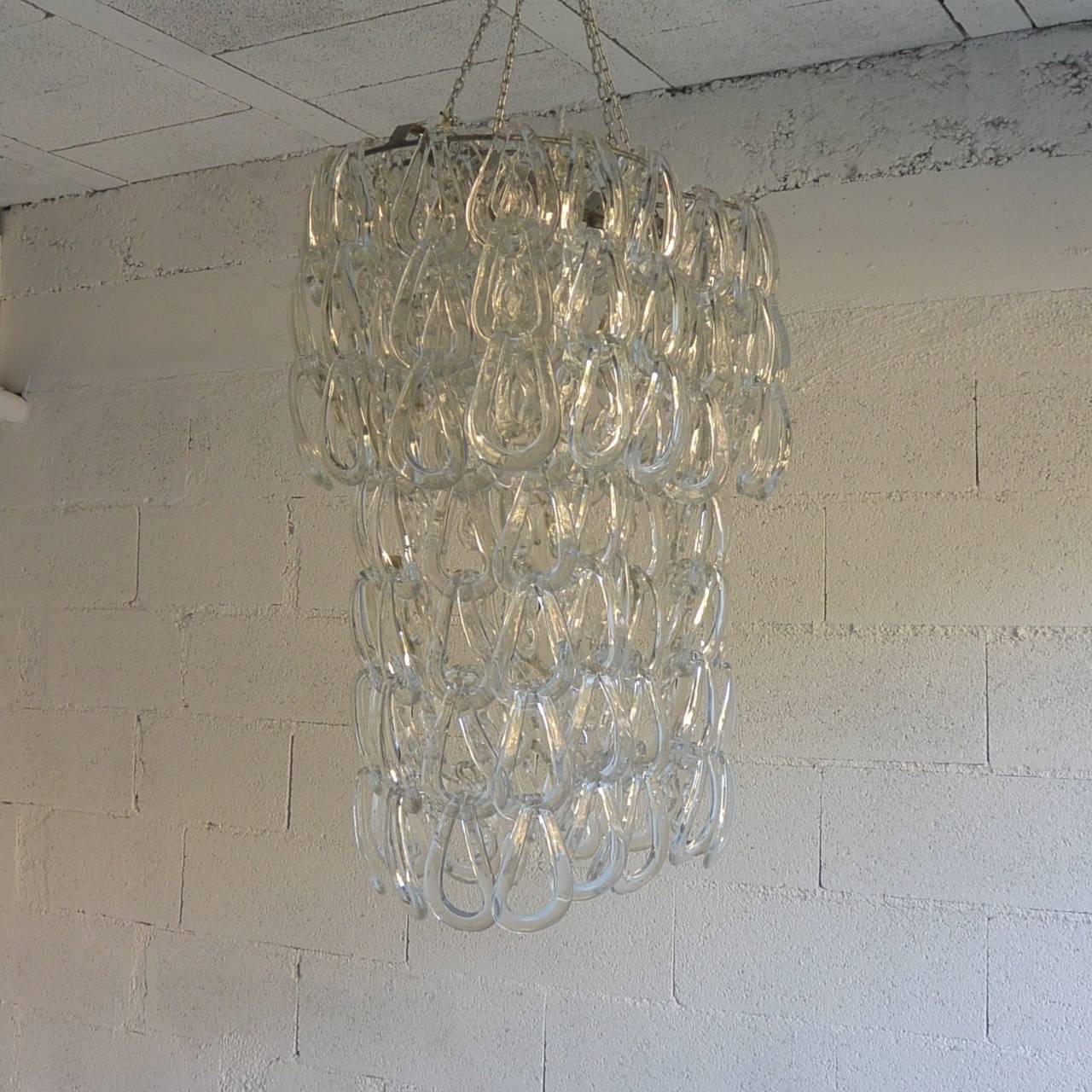 Italian Glass Chandelier 