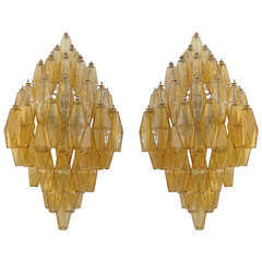 Large Pair of Sconces by Carlo Scarpa for Venini