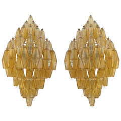 Large Pair of Sconces by Carlo Scarpa for Venini