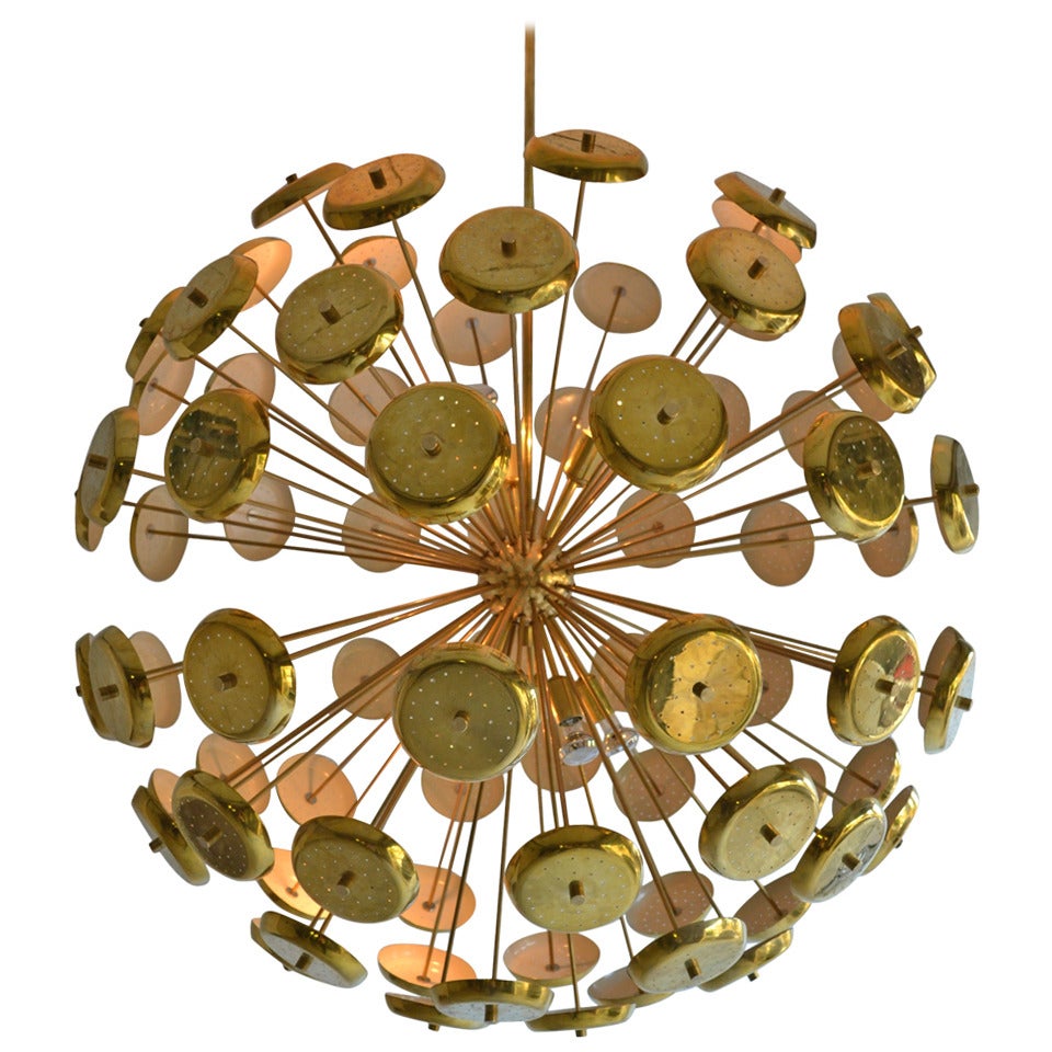 Sputnik Chandelier by Stilux circa 1970