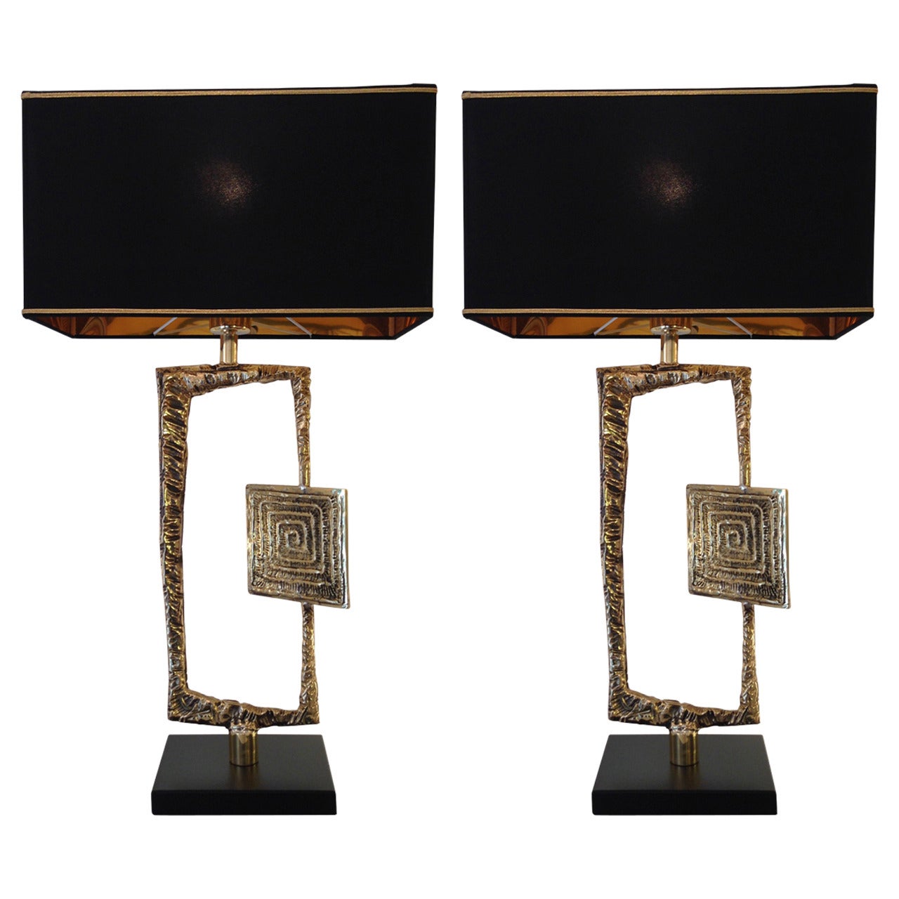 Pair of Table lamps by Angelo Brotto, circa 1980