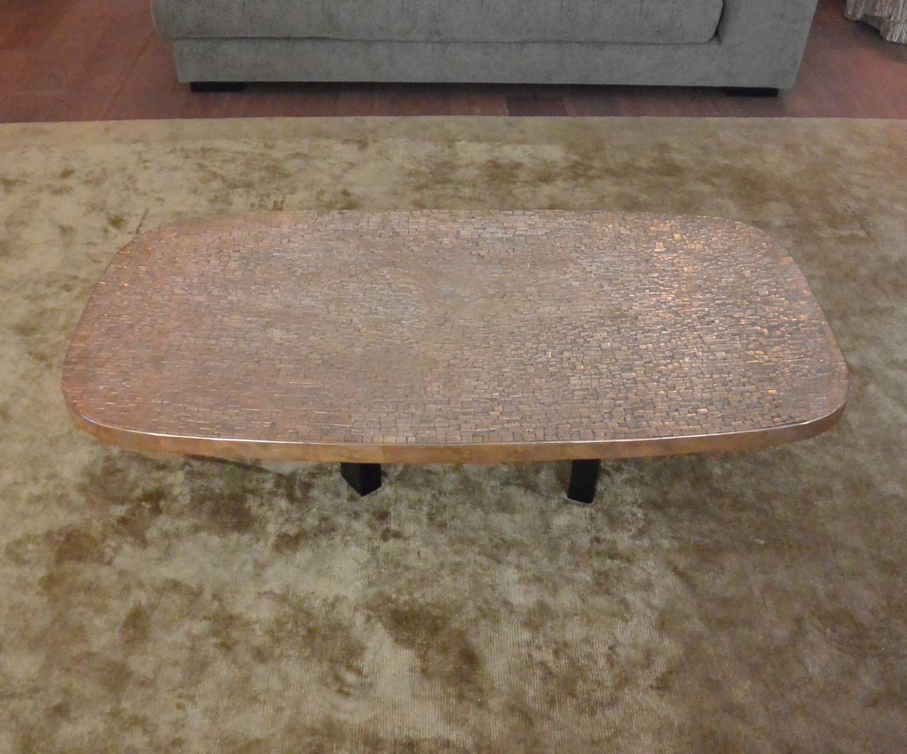 Belgian Important Bronze Coffee Table by Ado Chale 