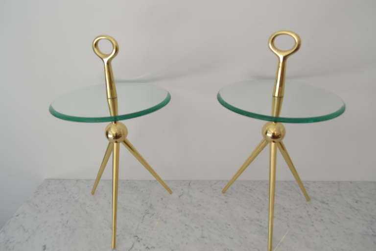 Pair Of Sputnik Modern Side Table Circa 1960 In Excellent Condition In Fuveau, Provence