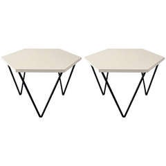 Rare Gio Ponti Pair of Side Tables, 1950