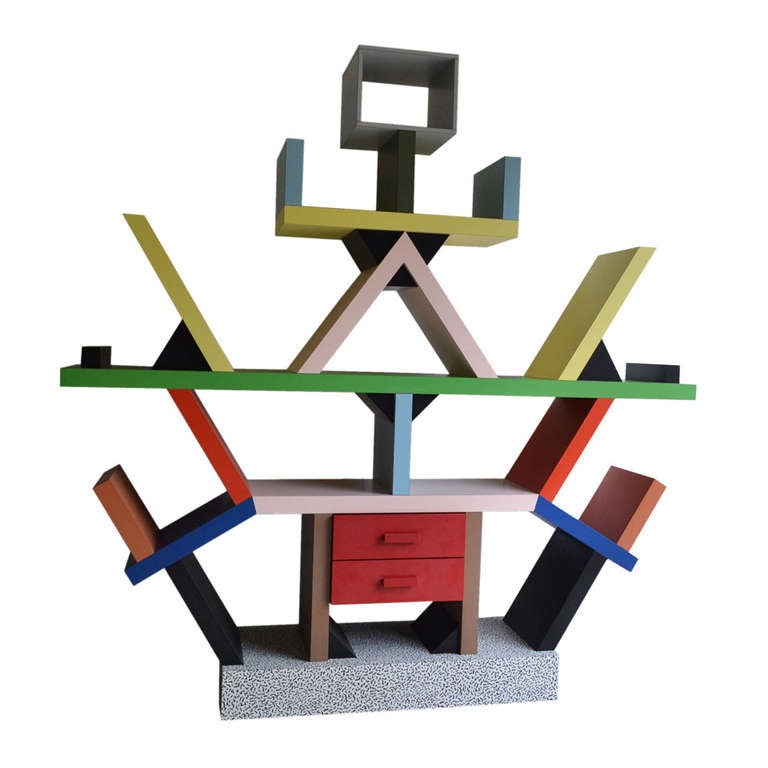 Ettore Sotts Carlton Bookcase Memphis Milano At 1stdibs Ettore Sotts Carlton Bookcase Memphis Milano 1