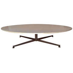 Arflex Coffee Table Bronze 
Travertin Stone
