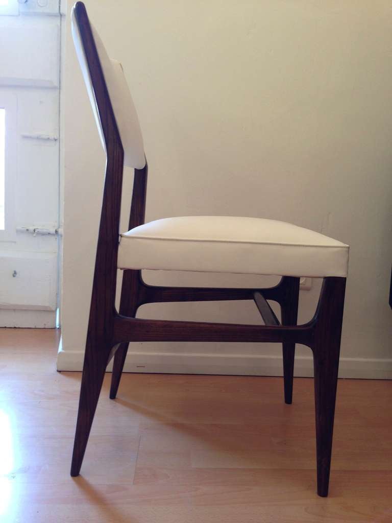 Italian Set Of Four Gio Ponti Chairs For Sale