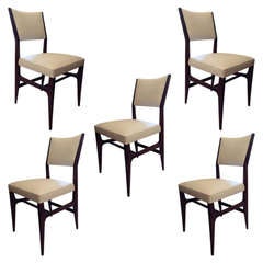 Set Of Four Gio Ponti Chairs