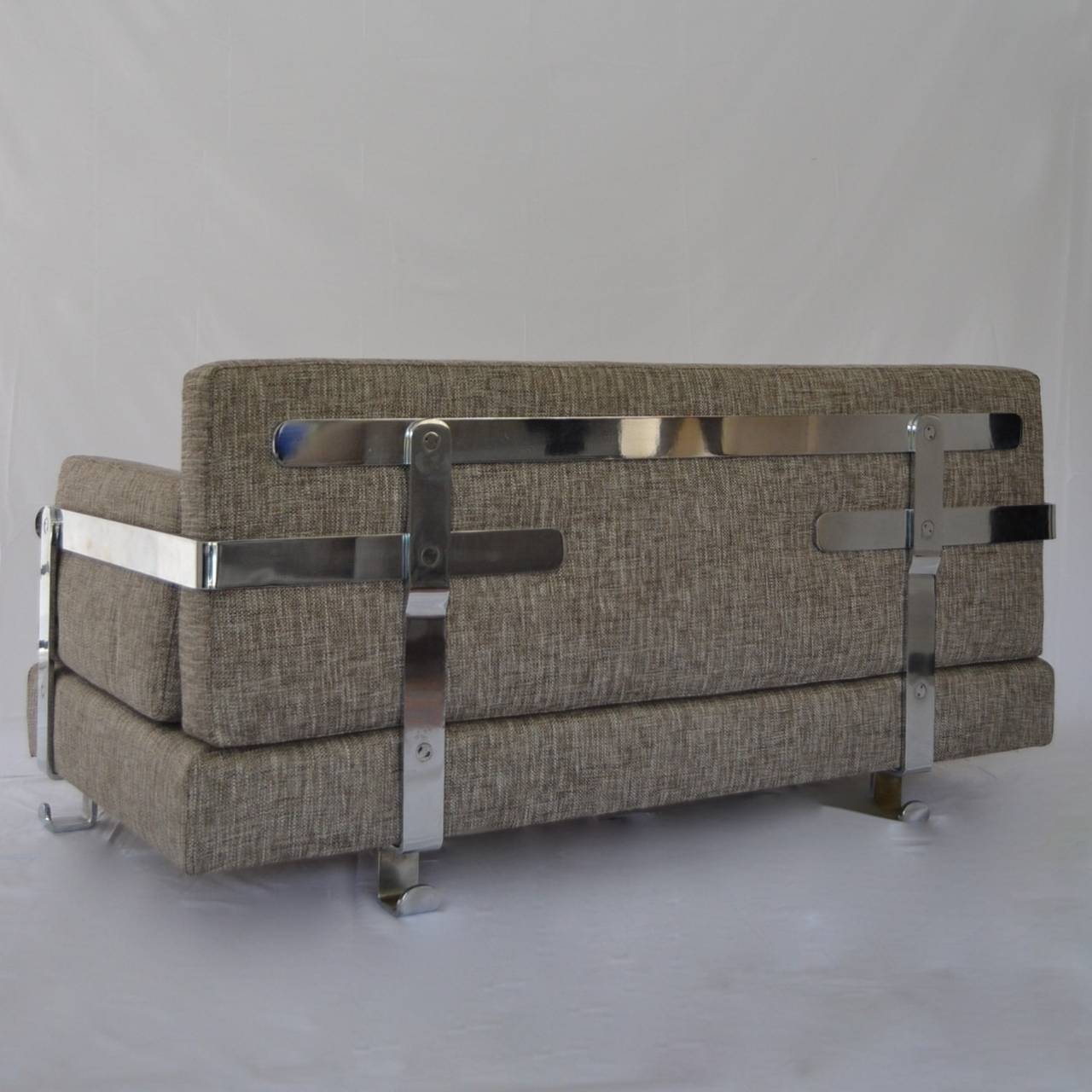 Modern Fasce Chromate P11 Sofa by Luigi Caccia Dominioni for Azucena For Sale