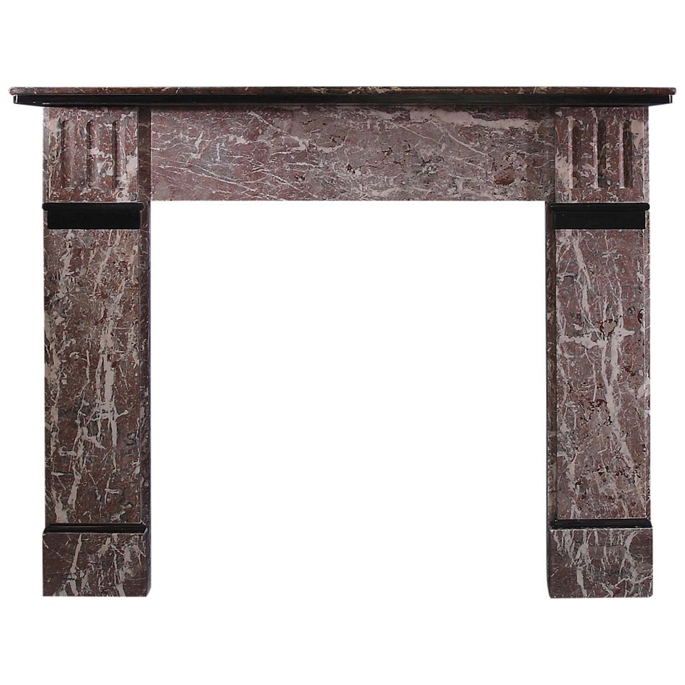 St. Anne's Rouge Marble Mantel 'VIC-Y80'