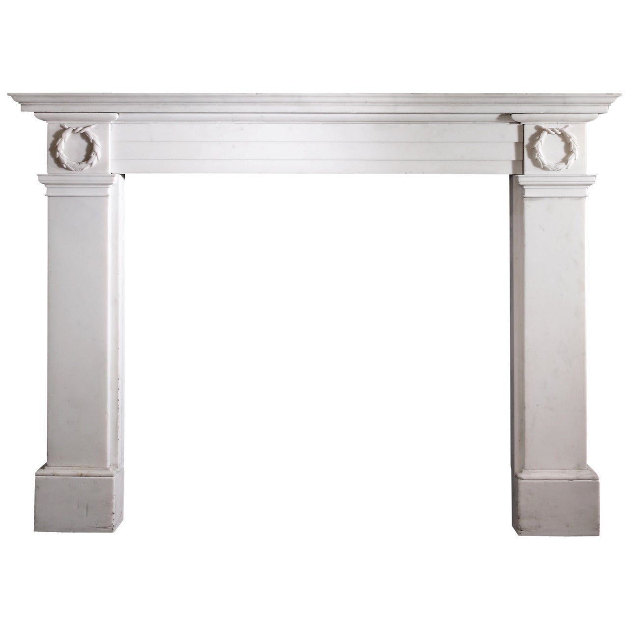 Early 19th Century Regency Mantle in Statuary Marble