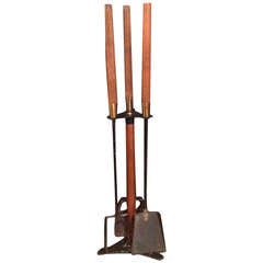 Mid-century Rustic Wood Tool Set
