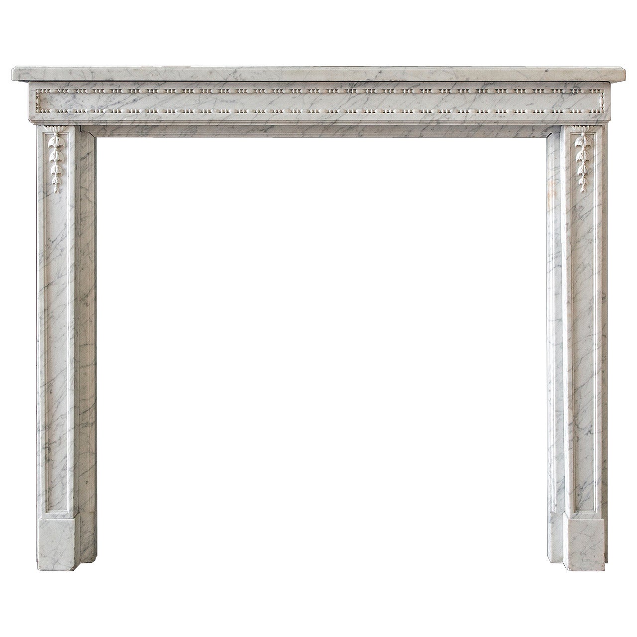 Petite French Mantel with Beaded Frieze