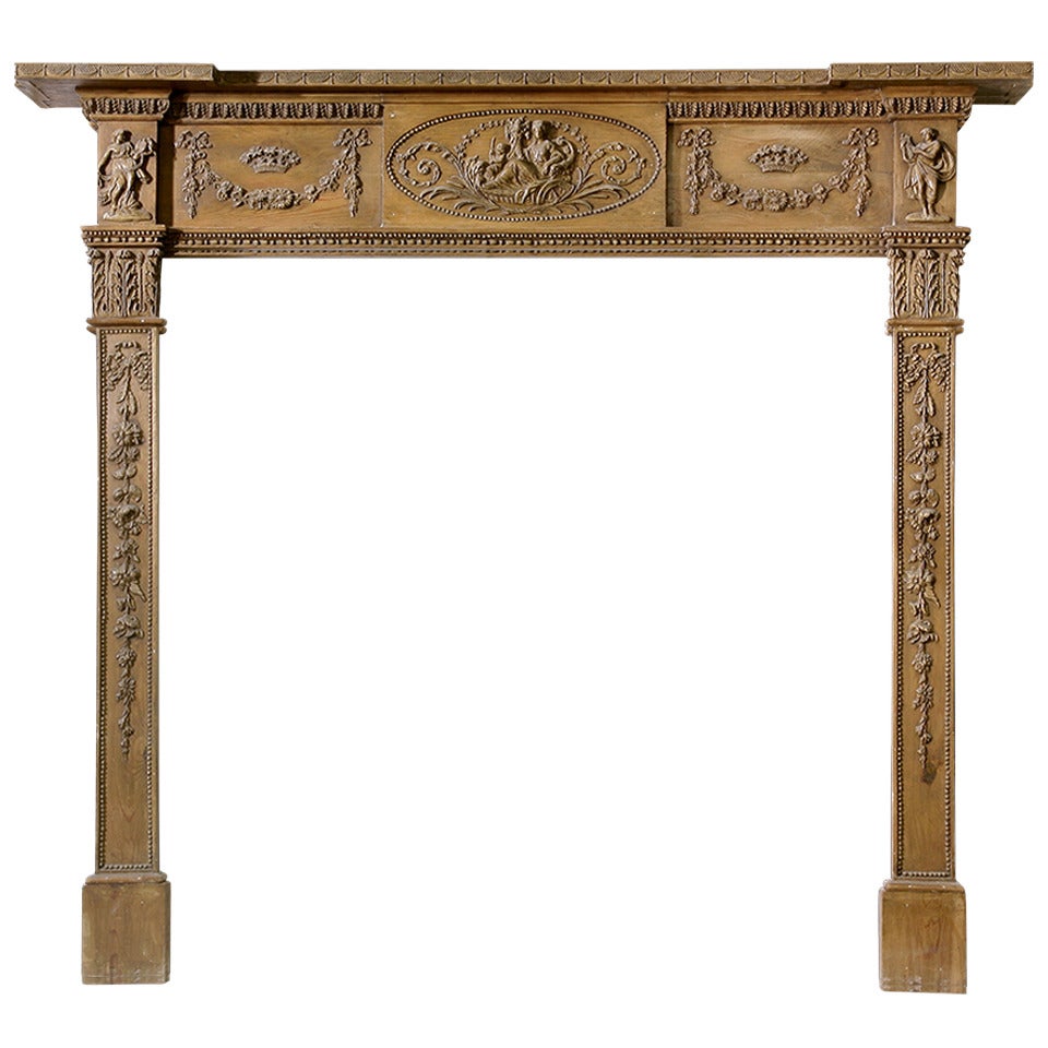 18th Century Georgian Pine and Gesso Mantel 'GEO-ZC40'