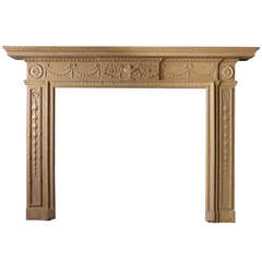 Used 19th Century Pine and Gesso Mantel (VIC-Z31)