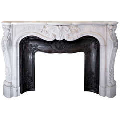 19th Century French Marble Mantel (FR-ZD53) 19th Century French Marble Mantel (FR-ZD53)