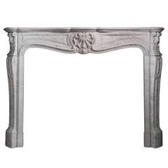 19th Century Louis XV Marble Mantle (FR-Z91)