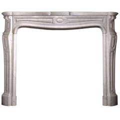 19th Century French Mantel in Carrara Marble