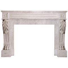 19th Century French Marble Mantle
