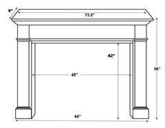 Late Victorian Welsh Slate Mantel (VIC-Z02)