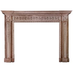 18th Century Neoclassical Pine Mantel