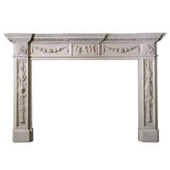 Statuary Marble Italianate Mantel