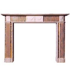 Statuary and Carrara Marble Regency Mantel (REG-T73)