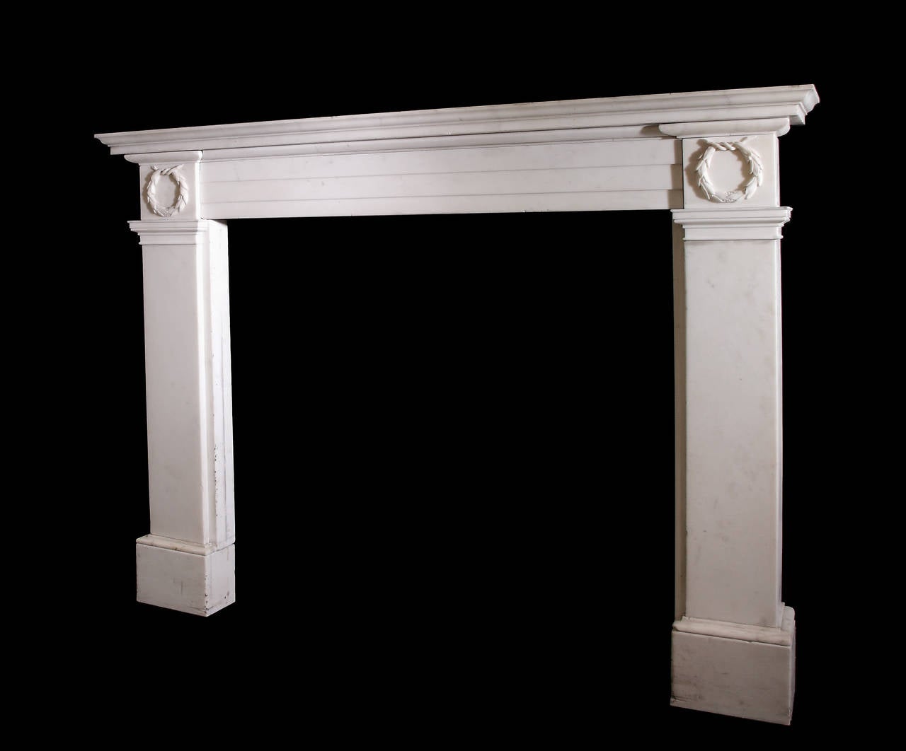 British Early 19th Century Regency Mantle in Statuary Marble